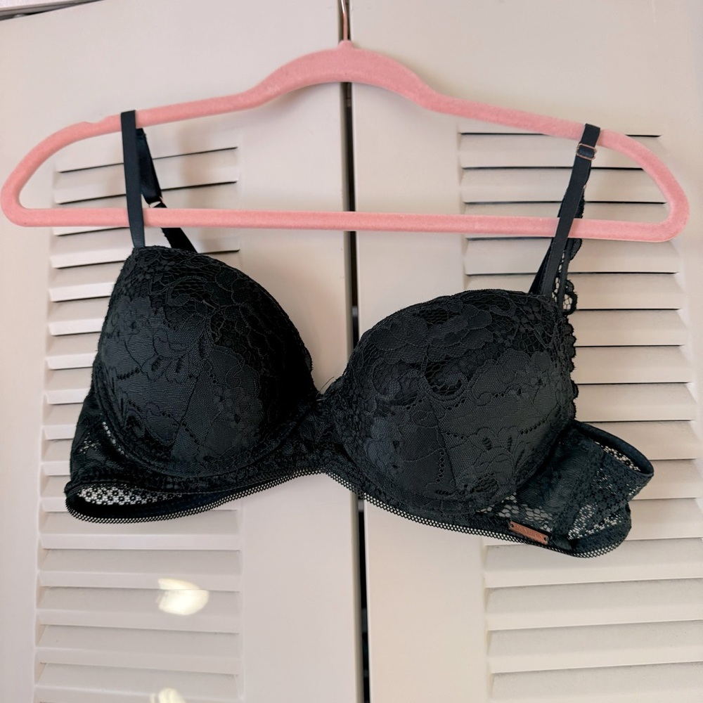 Danskin Dark Green Lace Push-Up Bra